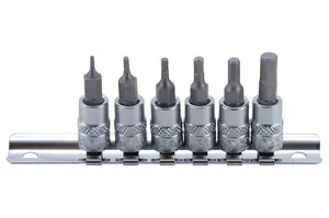 BGS technic Zástrčné hlavice 1/4" imbus, 6 kusů