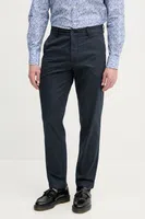 Kalhoty Pepe Jeans SLIM CHINO POPLIN pánské, tmavomodrá barva, jednoduché, PM211873