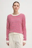 Svetr Pepe Jeans POPPY dámský, červená barva, lehký, PL702278