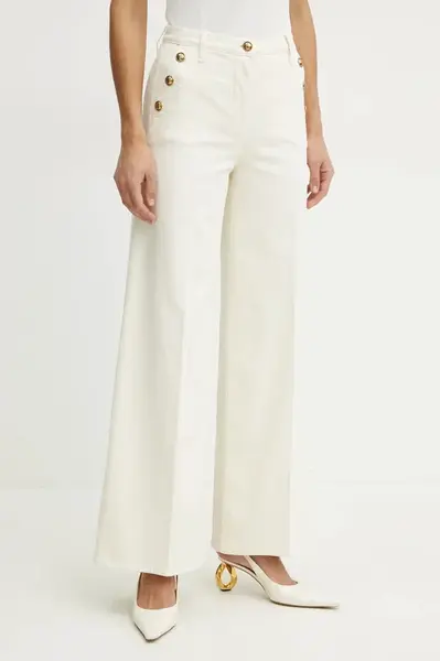 Džíny Luisa Spagnoli dámské, béžová barva, 541773