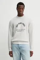Svetr Pepe Jeans LIONEL pánský, šedá barva, PM702516