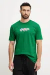 Bavlněné tričko adidas Originals Q12 TS Roller zelená barva, s potiskem, JP4493