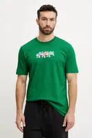Bavlněné tričko adidas Originals Q12 TS Roller zelená barva, s potiskem, JP4493