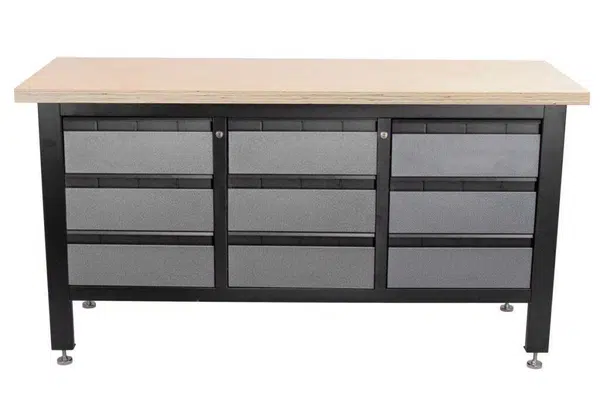 Dílenský ponk Procarosa PROFI9, 1690 x 600 x 865 mm, černá barva