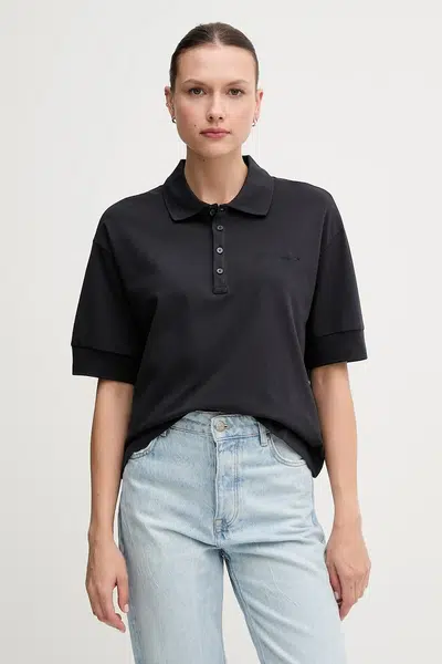Polo tričko Armani Exchange dámské, tmavomodrá barva, XW000887 AF10819