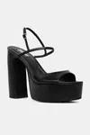 Kožené sandály Naked Wolfe Fire černá barva, Fire Black Leather