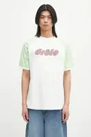 Bavlněné tričko Drôle de Monsieur Le T-Shirt Drule Tennis bílá barva, G-TS247-CO002-OW