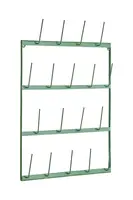 Organizér na hrnky Madam Stoltz 40 x 7 x 62 cm tyrkysová barva