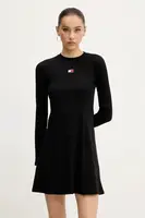 Šaty Tommy Jeans černá barva, mini, DW0DW20666