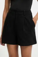 Bavlněné šortky Answear.LAB dámské, černá barva, high waist