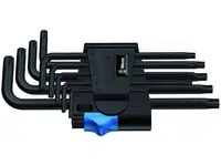 Wera 024244 Sada klíčů 967 L/9 TORX® HF, BlackLaser® s přidržovací funkcí.