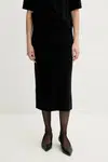 Sukně Weekend Max Mara černá barva, midi, 2515301011600