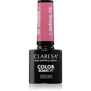 Claresa SoakOff UV/LED Color So Simple gelový lak na nehty odstín 2 5 g