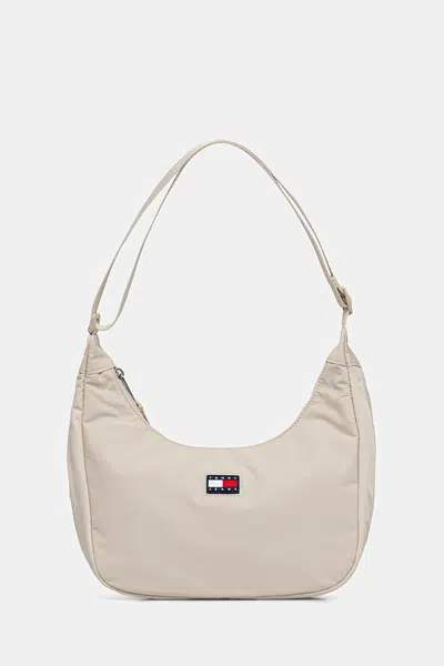 Kabelka Tommy Jeans béžová barva, AW0AW17547