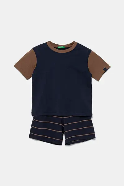 Dětské bavlněné pyžamo United Colors of Benetton 2-pack