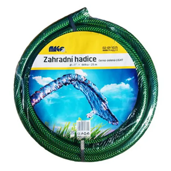 Zahradní hadice černo-zelená LIGHT 1/2" - 25 m - MAGG 02-01-1225