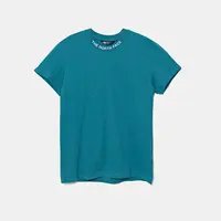 Dětské bavlněné tričko The North Face TEEN NEW SS ZUMU TEE tyrkysová barva, NF0A877S6HO1