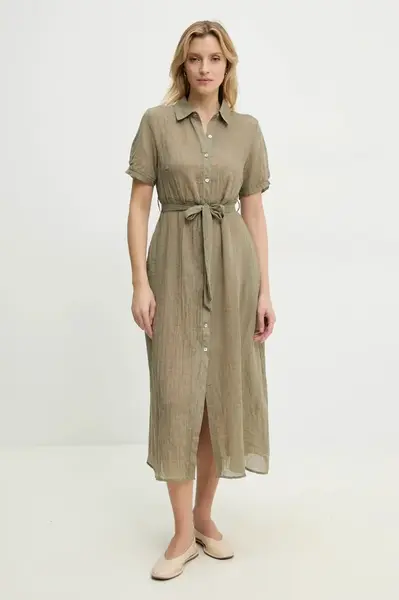 Lněné šaty Answear.LAB