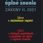 Aktualizácia II/11 2021 Obchodný register