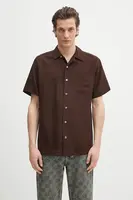 Košile s příměsí lnu A.P.C. chemisette roy