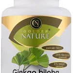 GOLDEN NATURE Ginkgo Biloba extrakt 50:1 60 mg 100 kapslí