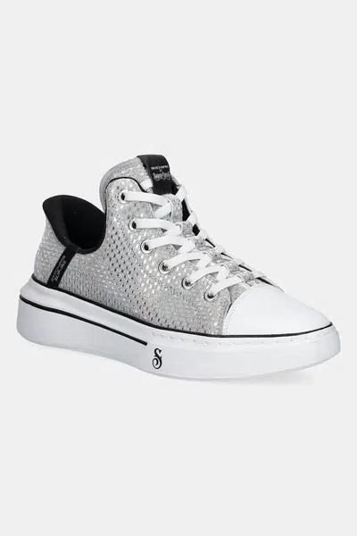 Tenisky Skechers SNOOP ONE DISCO stříbrná barva, 186006