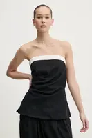 Plátěný top Abercrombie & Fitch