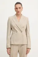 Vlněné sako BOSS Jiamia béžová barva, 50543280