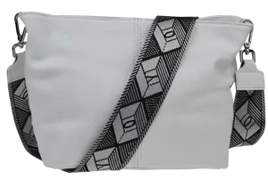 NovaKabelka.cz Batilda Bianca s přídavným popruhem III