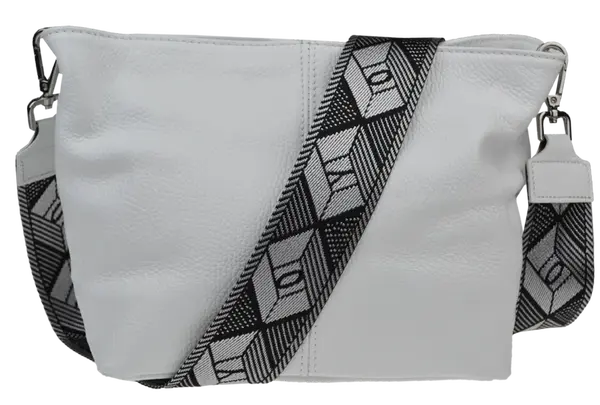 NovaKabelka.cz Batilda Bianca s přídavným popruhem III