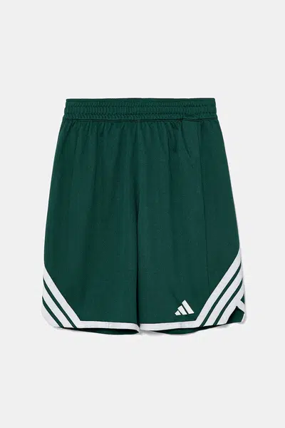 Dětské kraťasy adidas Originals zelená barva, s aplikací, nastavitelný pas, KC6976