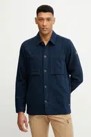 Košilová bunda Fjallraven Singi Flannel Overshirt M tmavomodrá barva, přechodná, F12600226.555