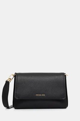 Kožená kabelka MICHAEL Michael Kors NESSA černá barva, 30T5G8ZM1L