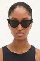 Sluneční brýle Alexander McQueen dámské, černá barva, AM0518S
