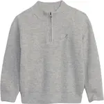 GAP CASHSOFT QUARTER ZIP HOLIDAY Detský sveter, sivá, veľkosť 5Y