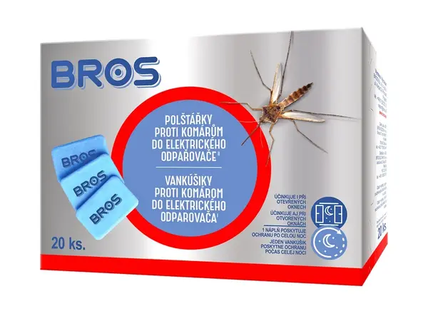Vankúšiky proti komárom do elektrického odparovača - 20 ks (1 balenie)