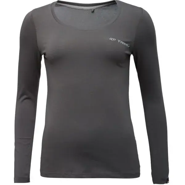 TRIMM BRAVE LADY Dámske tričko s dlhým rukávom, tmavo sivá, veľkosť