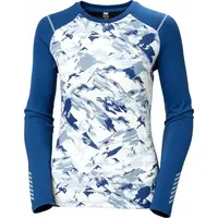 Helly Hansen W LIFA ACTIVE GRAPHIC CREW Dámska funkčná základná vrstva, modrá, veľkosť