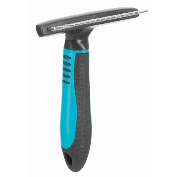 TRIXIE BRUSH Kefka s rotačnými zubami, tmavo sivá, veľkosť