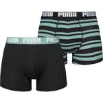 Puma HERITAGE STRIPE BOXER 2P Pánske boxerky, čierna, veľkosť