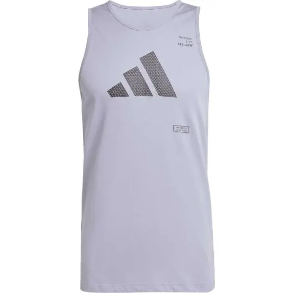 adidas TANK TOP Pánske tielko, sivá, veľkosť