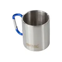 REGATTA OUTDOORS KARABINER HANDLE MUG Hrnček s karabínou, strieborná, veľkosť 300 ML