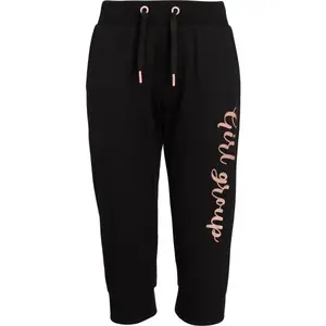 Lewro UTA Dievčenské 3/4 tepláky, čierna, veľkosť 164-170