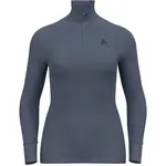 Odlo W BL TOP ACTIVE WARM ECO Dámske funkčné tričko, tmavo modrá, veľkosť