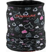 Finmark MULTIFUNCTIONAL SCARF WITH FLEECE Detská multifunkčná šatka, čierna, veľkosť UNI