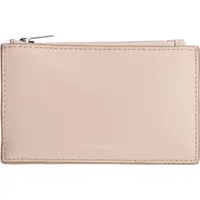 Calvin Klein FOIL LOGO TOP ZIP CARDCASE Dámska peňaženka, lososová, veľkosť