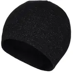 Lewro BISA Dievčenská pletená čiapka, čierna, veľkosť 4-7Y