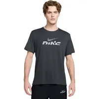 Nike MILER FLASH Pánske bežecké tričko, tmavo sivá, veľkosť