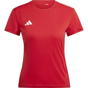 adidas ADIZERO ESSENTIALS TEE W Dámske bežecké tričko, červená, veľkosť