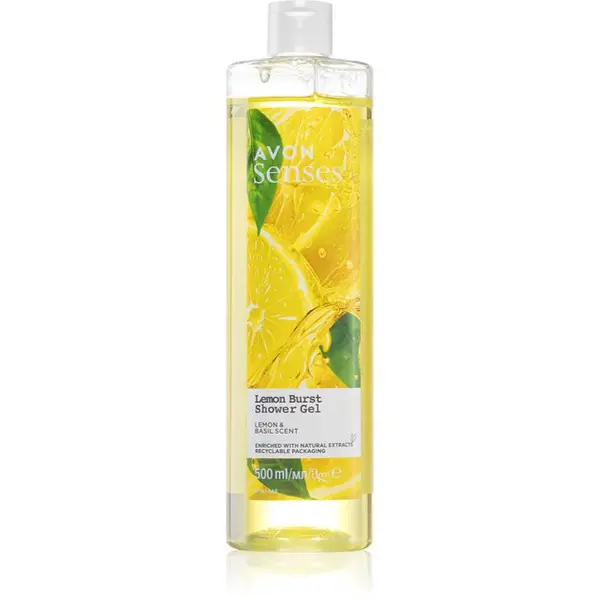 Avon Senses Lemon Burst osviežujúci sprchový gél 500 ml